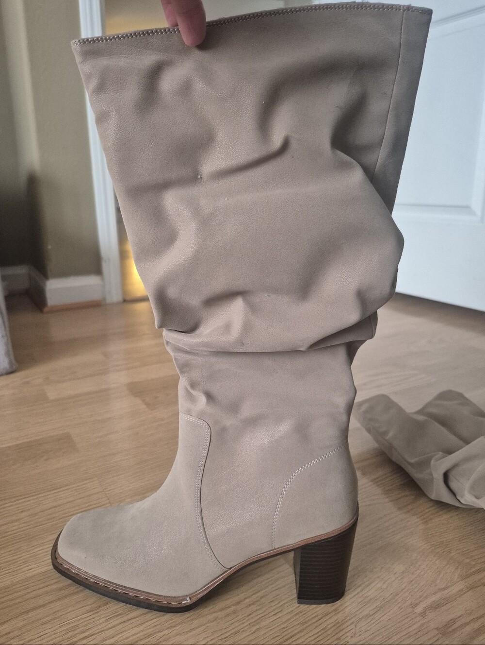 Women's Maurices Slouchy Tall Heel Boots - Taupe